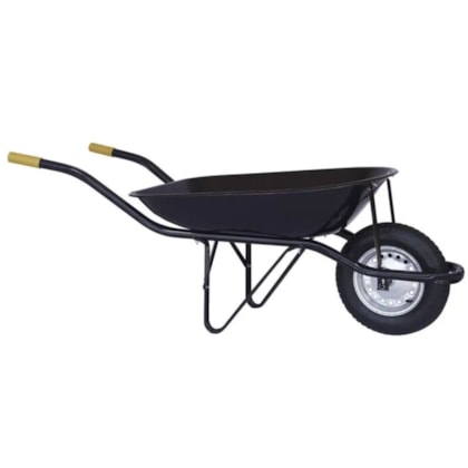 Carrinho De Mão Maestro Master Preto 45 Litros Com Pneu E Câmara 3,25