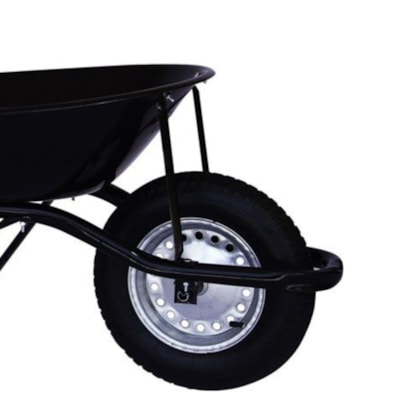Carrinho De Mão Maestro Master Preto 45 Litros Com Pneu E Câmara 3,25