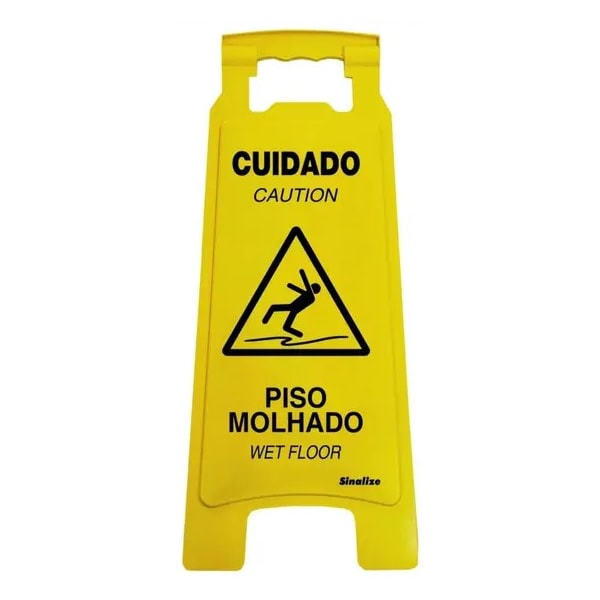 Cavalete Sinalize 21X53Cm Atenção Piso Molhado Em Poliestireno-67c087ff-a807-46cc-9938-6ddbd84cf5e1