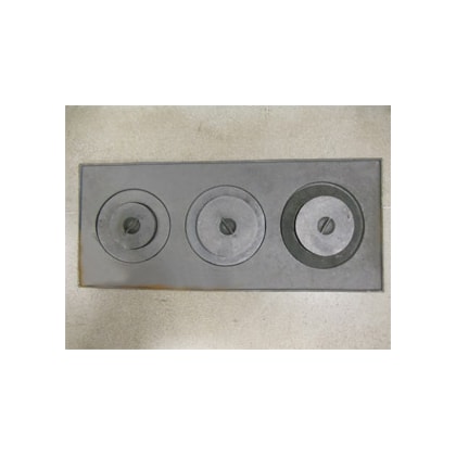 Chapa Para Fogão A Lenha Fundição São Cristóvão 3 Furos Com Redução E Tampa 74X33X29Cm
