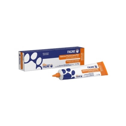 Cola Adesivo Para Tubo PVC Amanco 75G Água Fria Soldável Linha Marrom