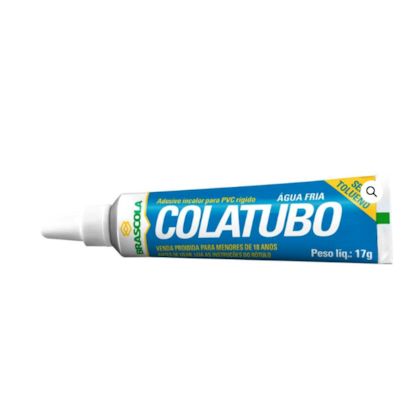 Cola Adesivo PVC Brascola Gymcol St 17G Para Tubos E Conexões Água Fria
