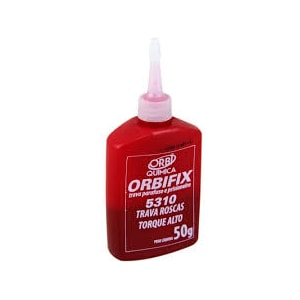 COLA ADESIVO TRAVA PARAFUSOS ORBIFIX 50G VERMELHO ORBI QUÍMICA