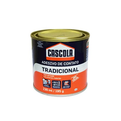 COLA CASCOLA TRADICIONAL 195G SEM TOLUOL PARA MADEIRA E LAMINADOS