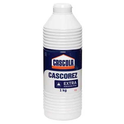 COLA CASCOREZ EXTRA CASCOLA 1KG PARA MADEIRA PAPEL LAMINADOS E MATERIAIS POROSOS