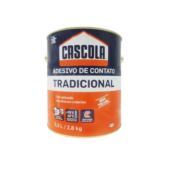 COLA DE CONTATO CASCOLA TRADICIONAL 2,8KG SEM TOLUOL ALTA ADERÊNCIA MULTIUSO-49a7b8e4-e20d-4316-8325-a3820798d917