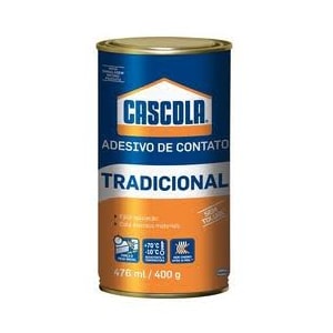 COLA DE CONTATO CASCOLA TRADICIONAL 400G SEM TOLUOL PARA MADEIRA, MDF E COURO