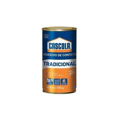 COLA DE CONTATO CASCOLA TRADICIONAL 400G SEM TOLUOL PARA MADEIRA, MDF E COURO