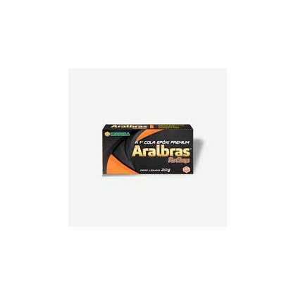 COLA EPÓXI BRASCOLA ARALBRAS 20G CINZA, REPAROS PROFISSIONAIS MADEIRA, VIDRO, CONCRETO E METAL