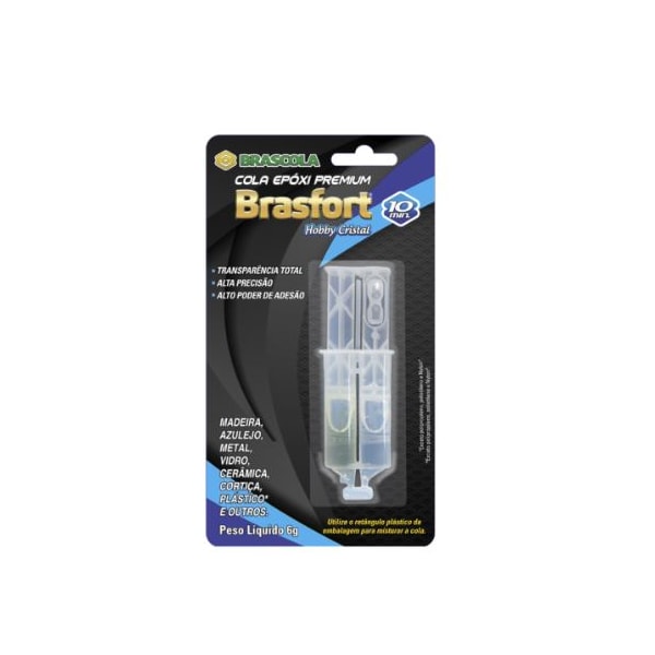 Cola Epóxi Cristal Brascola Brasfort Seringa 6G Secagem Em 10 Minutos-7730b10d-834b-407c-beb6-bd7b6ced77d3