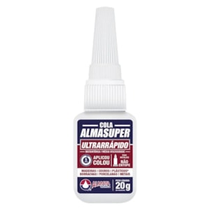 COLA INSTANTÂNEA ALMATA 20G, FIXAÇÃO IMEDIATA