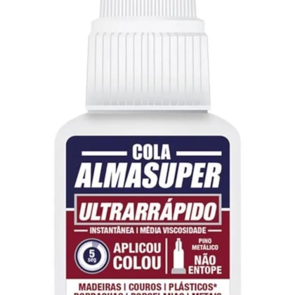 COLA INSTANTÂNEA ALMATA 20G, FIXAÇÃO IMEDIATA