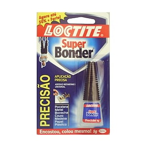 Cola Instantânea Loctite Super Bonder 5G Adesivo Universal Secagem Rápida