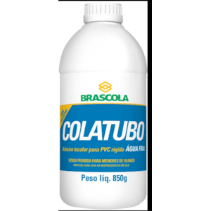 COLA PARA PVC RÍGIDO 850G BRASCOLA PARA TUBOS E CONEXÕES ÁGUA FRIA