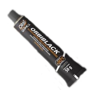 COLA SILICONE ALTA TEMPERATURA ORBI QUÍMICA BLACK 50G SELANTE NEUTRO ATÉ 240°C