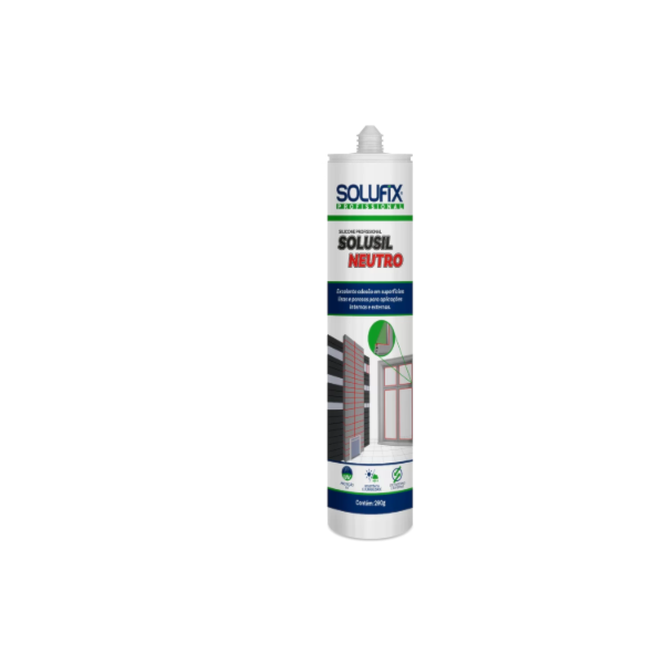 Cola Silicone Neutro Cinza Solusil 280G Para Vedação E Colagem Profissional-43cfce3e-ac99-4b73-8fd0-91f81eb8aaaa