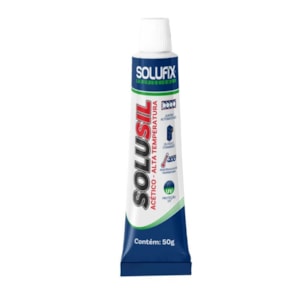 COLA SILICONE PARA ALTAS TEMPERATURAS SOLUSIL CINZA 50G