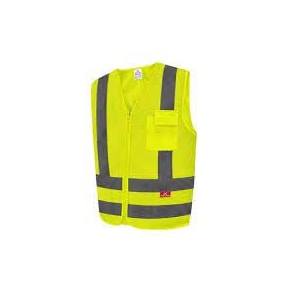 COLETE SINALIZADOR REFLETIVO AMARELO G STEELFLEX BLUSÃO POLIÉSTER 1 BOLSO ZÍPER NBR CLASSE 2