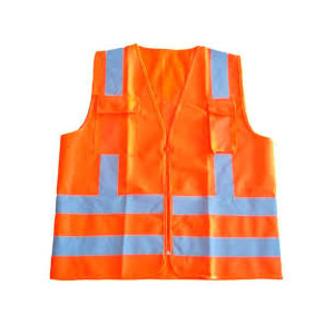 COLETE SINALIZADOR REFLETIVO LARANJA 2 BOLSOS CARBOGRAFITE