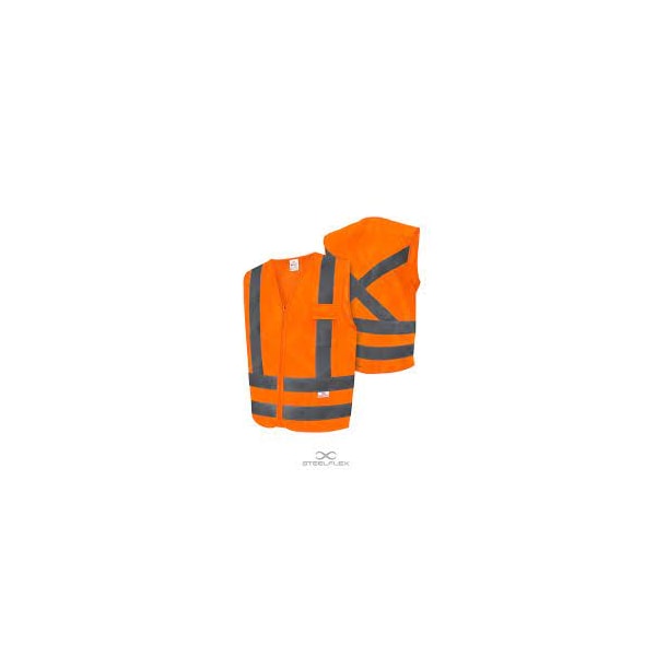 COLETE SINALIZADOR REFLETIVO STEELFLEX 1 BOLSO LARANJA XGG POLIÉSTER ZÍPER NBR CLASSE 2-c28ceeae-d060-4e0a-a667-90655a59fec2