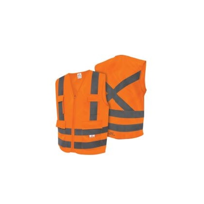 COLETE SINALIZADOR REFLETIVO STEELFLEX STF VACL91030 LARANJA FLUORESCENTE 1 BOLSO NBR CLASSE 2