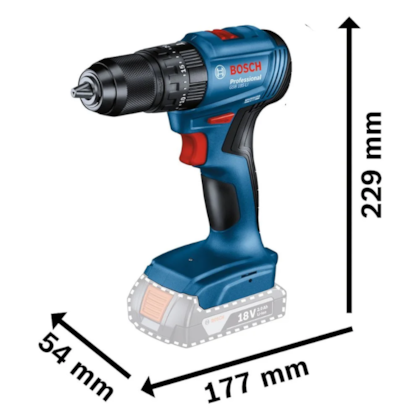 Combo Parafusadeira Furadeira De Impacto Bosch Gsb 185 Li + Chave De Impacto Gdr 18V 200 18V A Bateria