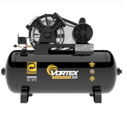 COMPRESSOR DE AR PRESSURE MONOFÁSICO 2 CV 10 PCM 100 L 140 PSI