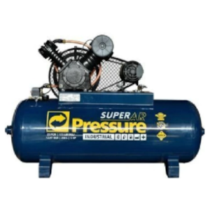 COMPRESSOR DE AR PRESSURE SUPER AR 25/250 TRIFÁSICO 5 HP 25 PCM 250 L 175 PSI