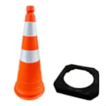 CONE DE SINALIZAÇÃO OBRA TIPO II 3,2KG BASE BORRACHA-8aca2a55-5f63-4330-9ae5-80002367de35