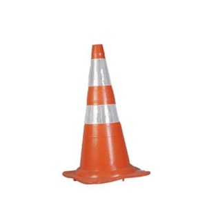 Cone De Sinalização Plastcor 75Cm Flex Emborrachado Com Faixa Refletiva Nbr 15071 Descrição Do Produto