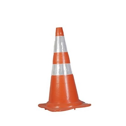 Cone De Sinalização Plastcor 75Cm Flex Emborrachado Com Faixa Refletiva Nbr 15071 Descrição Do Produto