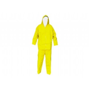 CONJUNTO CAPA DE CHUVA PLASTCOR AMARELA FORRADA TAM. M C.A 36549