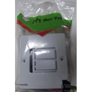 Conjunto Com 2 Interruptores Simples Mec Tronic Linha A 10A 250V Com Caixa