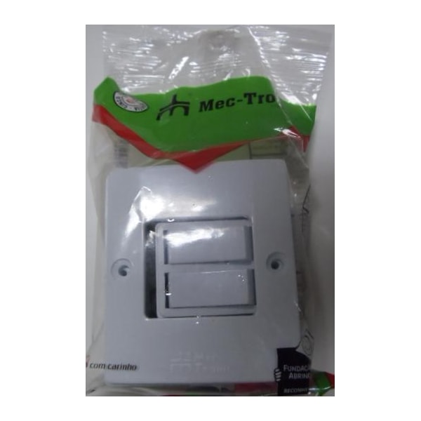 Conjunto Com 2 Interruptores Simples Mec Tronic Linha A 10A 250V Com Caixa-d5413ac0-b1a5-4648-b6f7-7e0d8b97391f