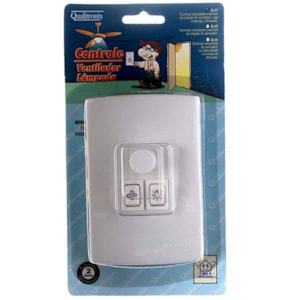 Controle Para Ventilador Qualitronix De Embutir Bivolt Com Dimmer