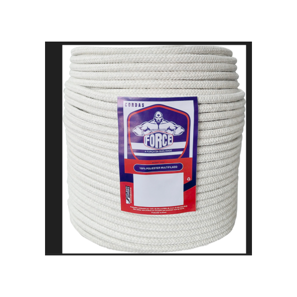Corda Trançada De Polipropileno PP 6Mm Branca 300M Atlanticordas-801de46a-135c-48eb-add6-343f8ca19380