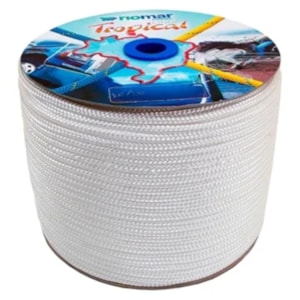 CORDA TRANÇADA PET RIOMAR 06MM BRANCA ROLO COM 295M USO GERAL