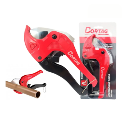 Cortador De Tubos PVC Cortag 42Mm Corpo Metálico Corte Limpo E Rápido