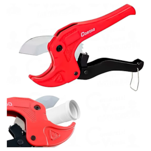 CORTADOR DE TUBOS PVC CORTAG 42MM CORPO METÁLICO CORTE LIMPO E RÁPIDO
