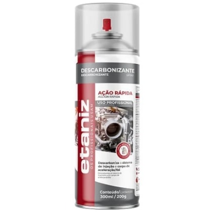 Descarbonizante Etaniz Spray 200G/300Ml Limpa Tbi E Carburador