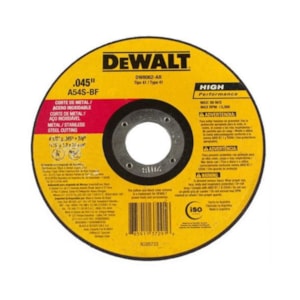 DISCO DE CORTE INOX DEWALT 4 1/2