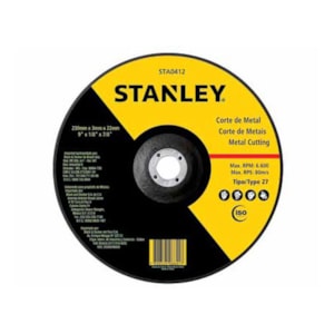 DISCO DE CORTE INOX STANLEY STA8063 4.1/2