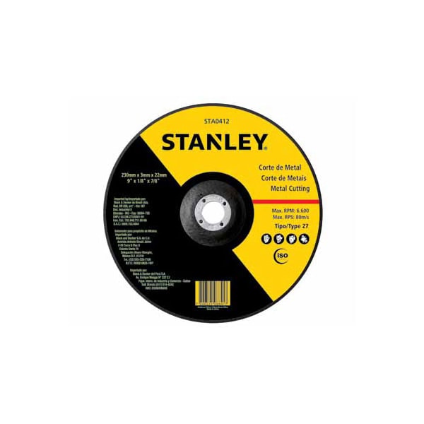 DISCO DE CORTE INOX STANLEY STA8063 4.1/2