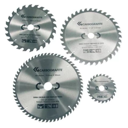 DISCO DE SERRA CIRCULAR 4.3/8 POL. COM 24 DENTES CARBOGRAFITE 12477212