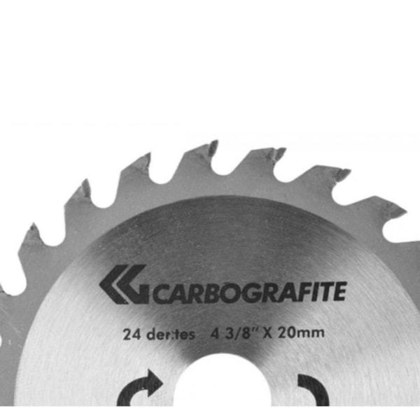 DISCO DE SERRA CIRCULAR 4.3/8 POL. COM 24 DENTES CARBOGRAFITE 12477212-75539a02-869e-4a1b-b7d2-54e7632a1994