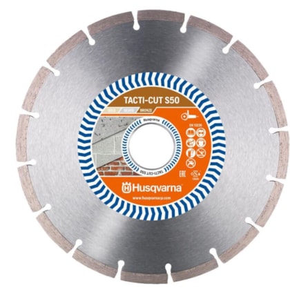 DISCO DIAMANTADO HUSQVARNA TACTI CUT S50 350MM SEGMENTADO CORTE EM CONCRETO E GRANITO
