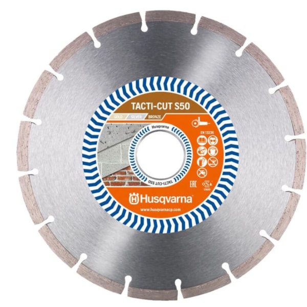 DISCO DIAMANTADO HUSQVARNA TACTI CUT S50 350MM SEGMENTADO CORTE EM CONCRETO E GRANITO-28a645d1-dfdc-4b0c-909a-d0aa358f3142