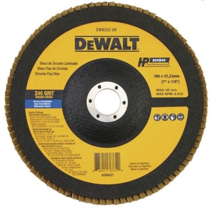 Disco Flap Dewalt 7