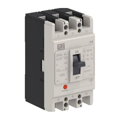 DISJUNTOR CAIXA MOLDADA DWP63L TRIPOLAR 32A 15KA WEG