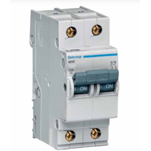 DISJUNTOR DIN BIPOLAR CURVA C 63A ELETROMAR SHB2 GII 415V